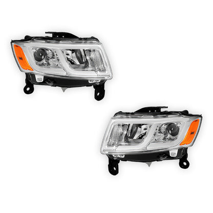 Jeep Grand Cherokee (2014 - 2016) LED DRL Projector Headlights LH + RH