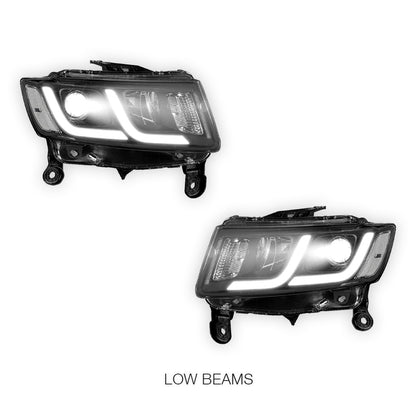 Jeep Grand Cherokee (2014 - 2016) LED DRL Projector Headlights LH + RH