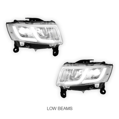 Jeep Grand Cherokee (2014 - 2016) LED DRL Projector Headlights LH + RH