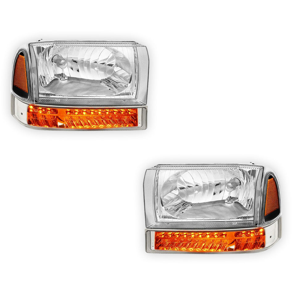 Ford Excursion (2000 - 2004) Replacement Headlights LH + RH