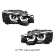 BMW X-Series (2015 - 2018) Full LED Sequential Turn Signal Quad Halo Projector Headlights LH + RH