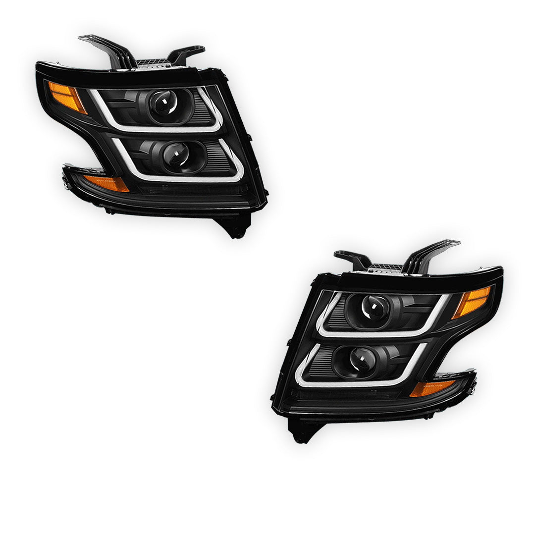 Chevrolet Suburban 3500 HD LS / LT (2015 - 2020) LED DRL Projector Headlights LH + RH