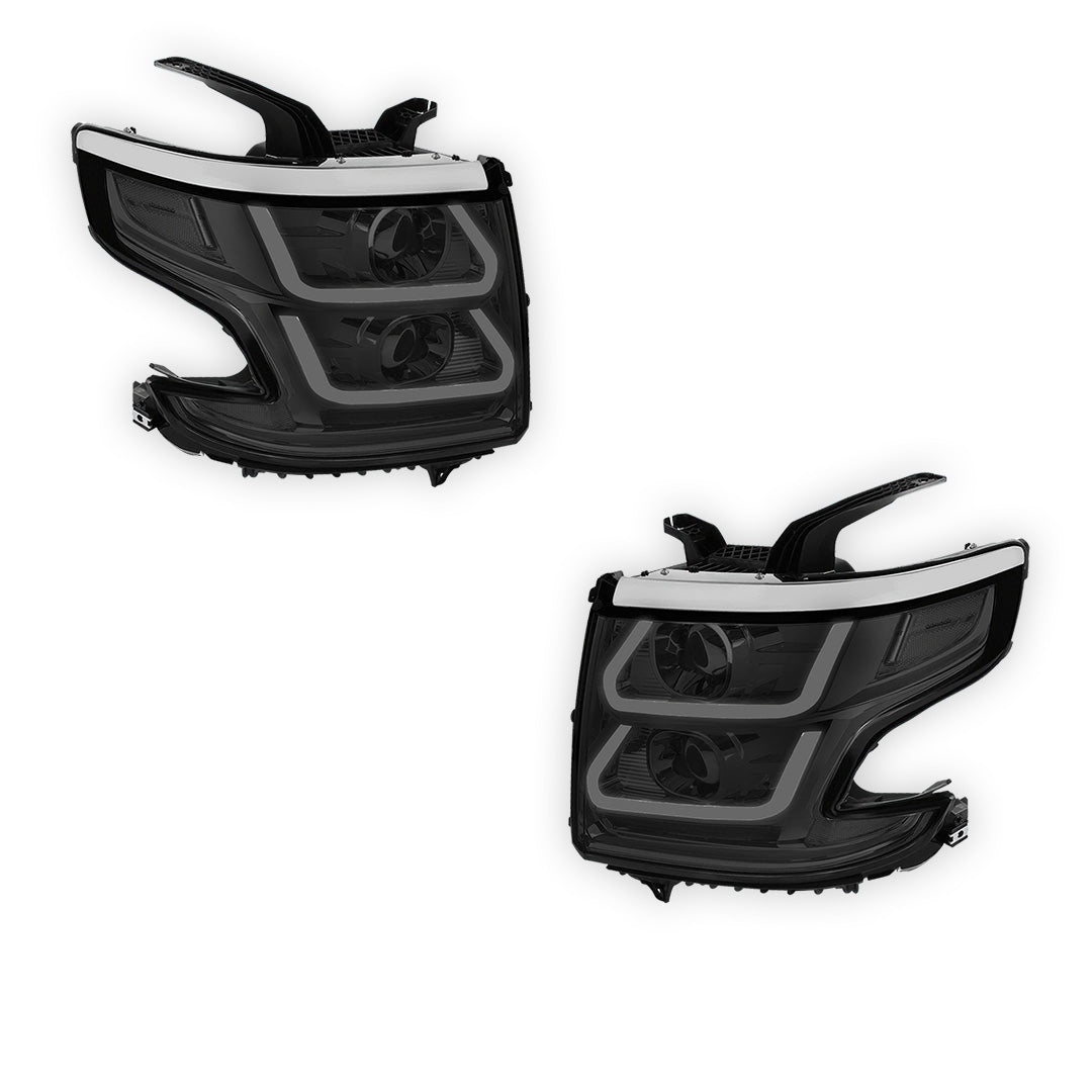 Chevrolet Suburban 3500 HD LS / LT (2015 - 2020) LED DRL Projector Headlights LH + RH