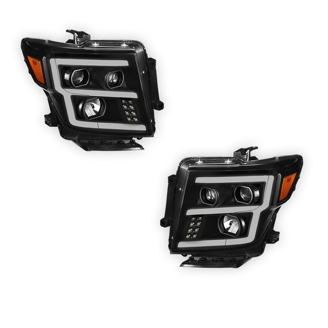 Nissan Titan (2017 - 2024) LED Signal Projector Headlights LH + RH
