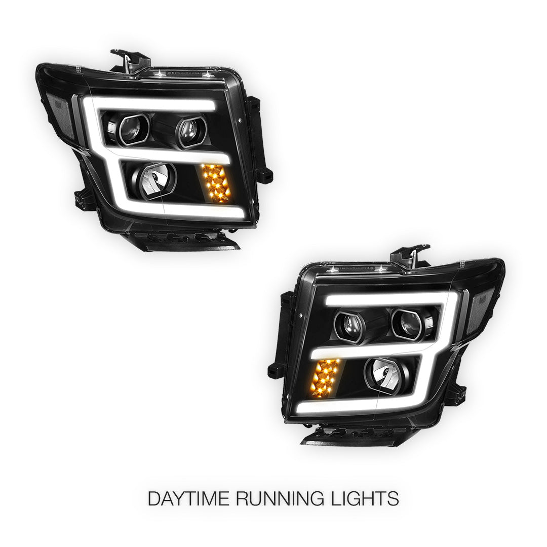 Nissan Titan (2017 - 2024) LED Signal Projector Headlights LH + RH