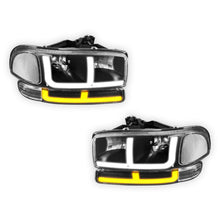 GMC Sierra 1500 SLE / SLT (1999 - 2006) F-LED DRL Replacement Headlights LH + RH