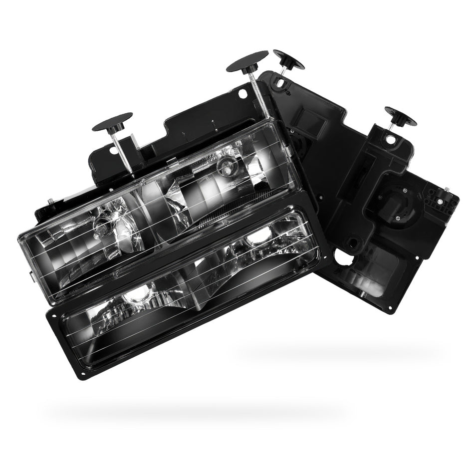 Chevrolet K1500 Suburban LS / LT  (1992 - 1999) Pick-Up Headlights and Bumper Lamp LH + RH