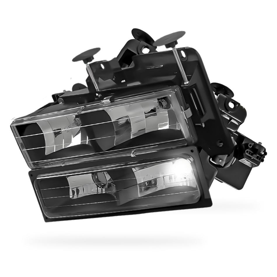 Chevrolet Tahoe LS / LT  (1995 - 1999) Pick-Up Headlights and Bumper Lamp LH + RH