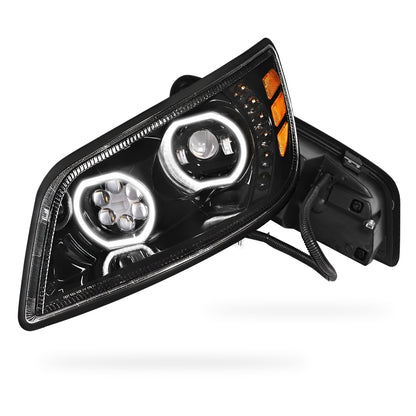 Hino 338 (2006 - 2017) LED Sequential Signal Projector Headlights LH + RH