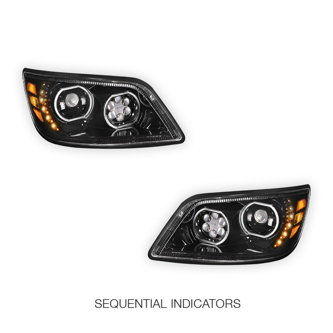 Hino 338 (2006 - 2017) LED Sequential Signal Projector Headlights LH + RH