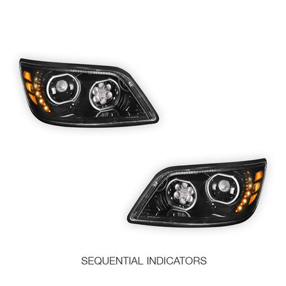 Hino 338 (2006 - 2017) LED Sequential Signal Projector Headlights LH + RH