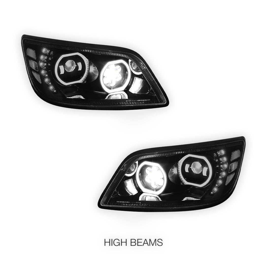 Hino 238 (2006 - 2014) LED Sequential Signal Projector Headlights LH + RH