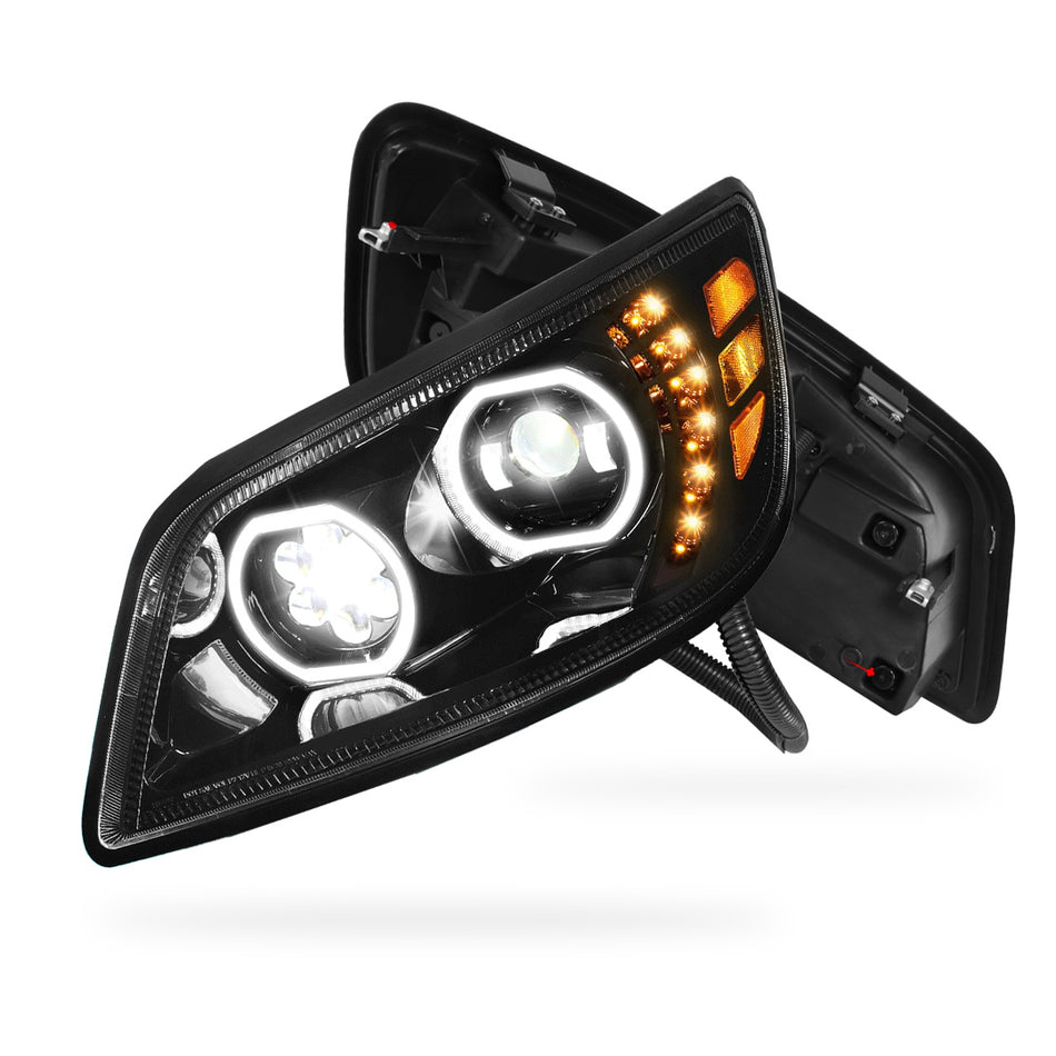 Hino 185 (2005 - 2010) LED Sequential Signal Projector Headlights LH + RH