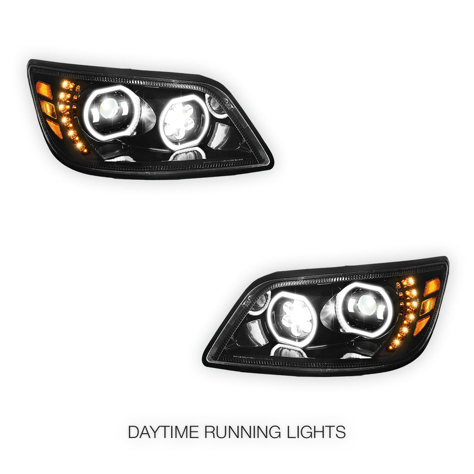 Hino 185 (2005 - 2010) LED Sequential Signal Projector Headlights LH + RH