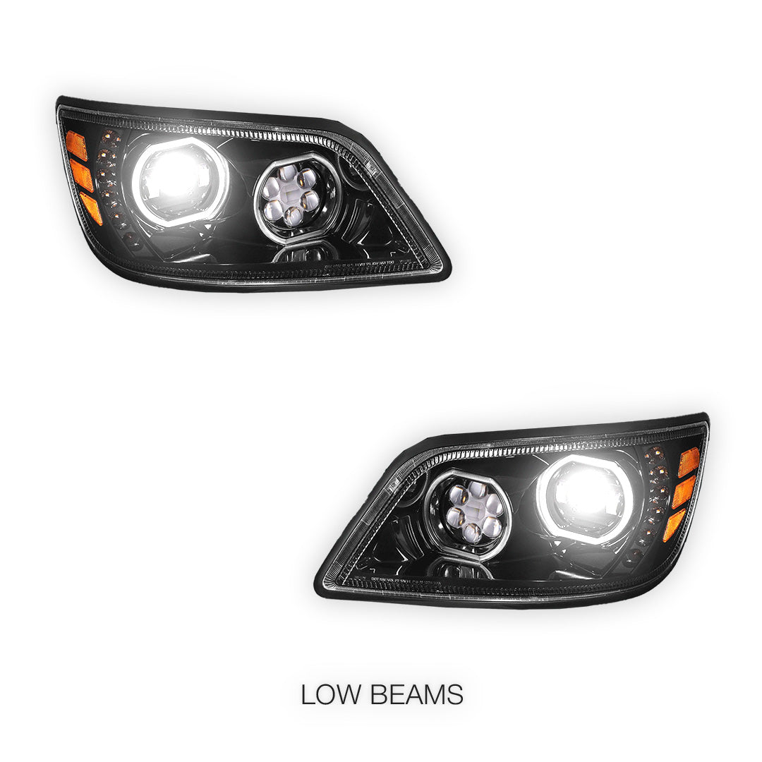 Hino 185 (2005 - 2010) LED Sequential Signal Projector Headlights LH + RH