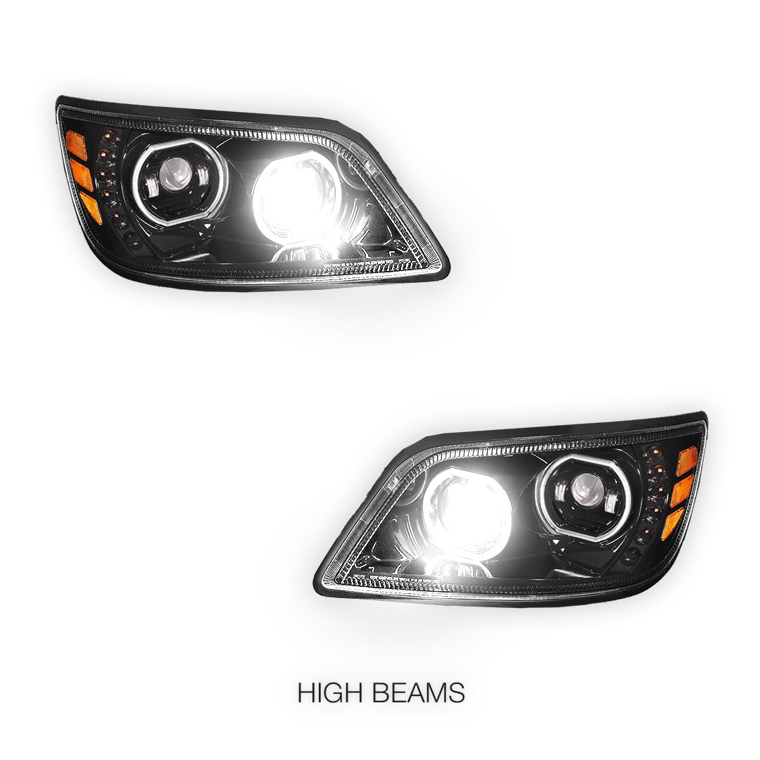 Hino 185 (2005 - 2010) LED Sequential Signal Projector Headlights LH + RH