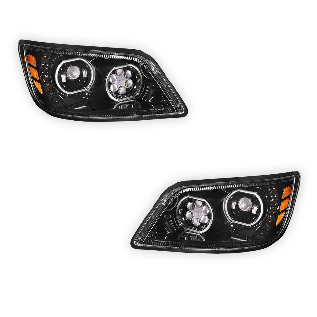 Hino 185 (2005 - 2010) LED Sequential Signal Projector Headlights LH + RH