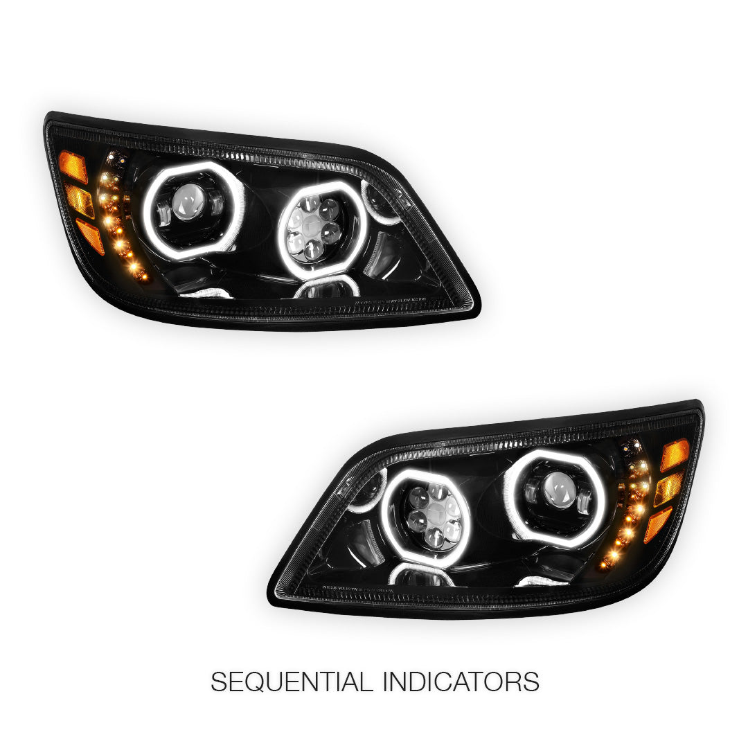 Hino 165 (2006 - 2010) LED Sequential Signal Projector Headlights LH + RH