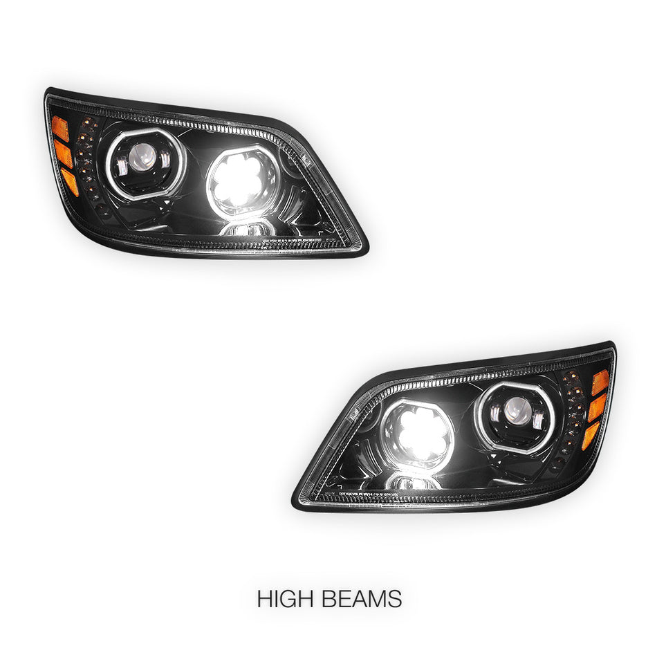 Hino 145 (2005 - 2010) LED Sequential Signal Projector Headlights LH + RH
