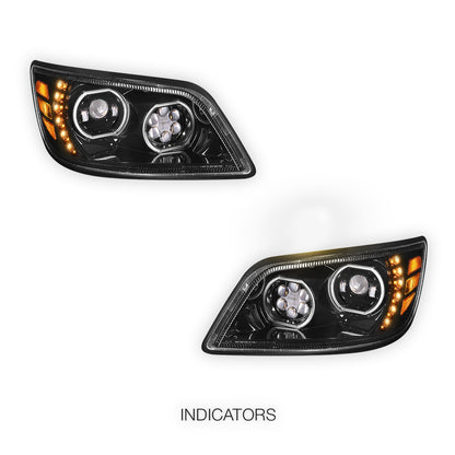 Hino 145 (2005 - 2010) LED Sequential Signal Projector Headlights LH + RH