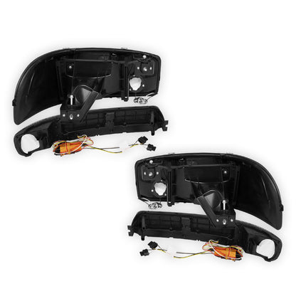 GMC Yukon XL 2500 SLE / SLT (2000 - 2006) F-LED DRL Replacement Headlights LH + RH