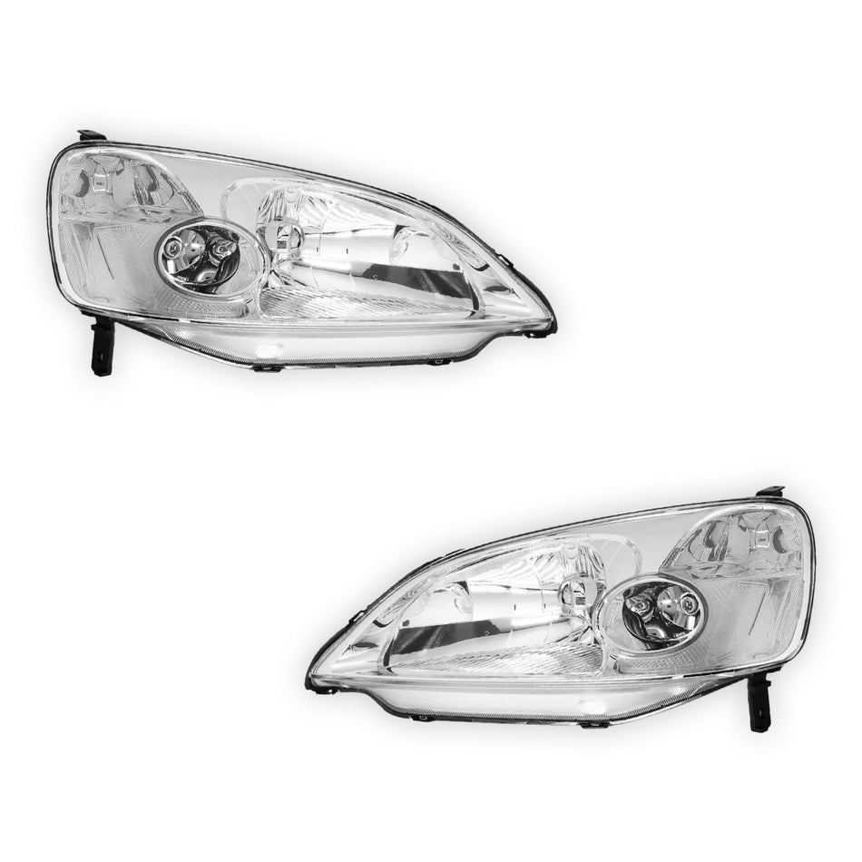 Honda Civic (2001 - 2003) Replacement Headlights LH + RH