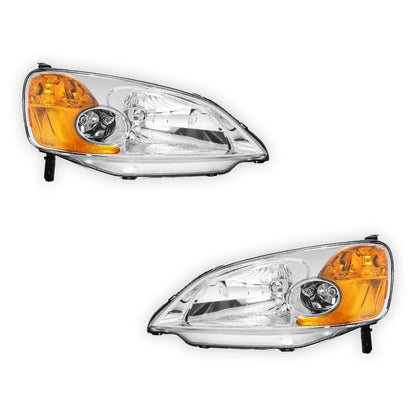 Honda Civic (2001 - 2003) Replacement Headlights LH + RH