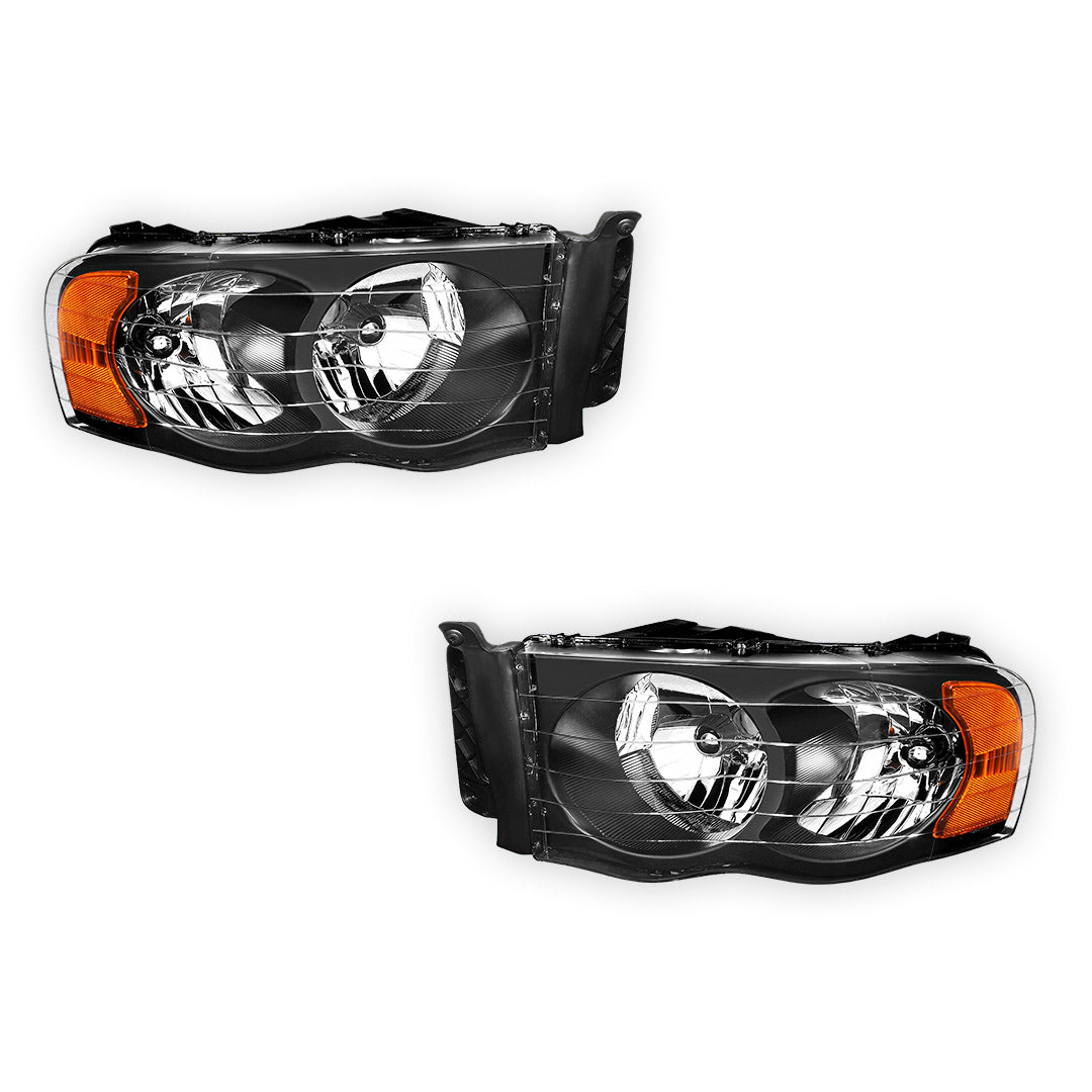 Dodge RAM 1500 (2002 - 2005) Replacement Headlights LH + RH