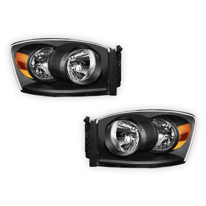Dodge RAM 1500 (2006 - 2008) Replacement Headlights LH + RH