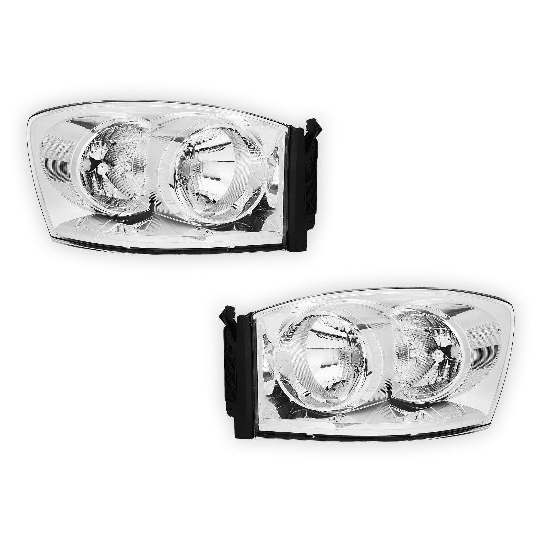 Dodge RAM 2500 (2006 - 2009) Replacement Headlights LH + RH