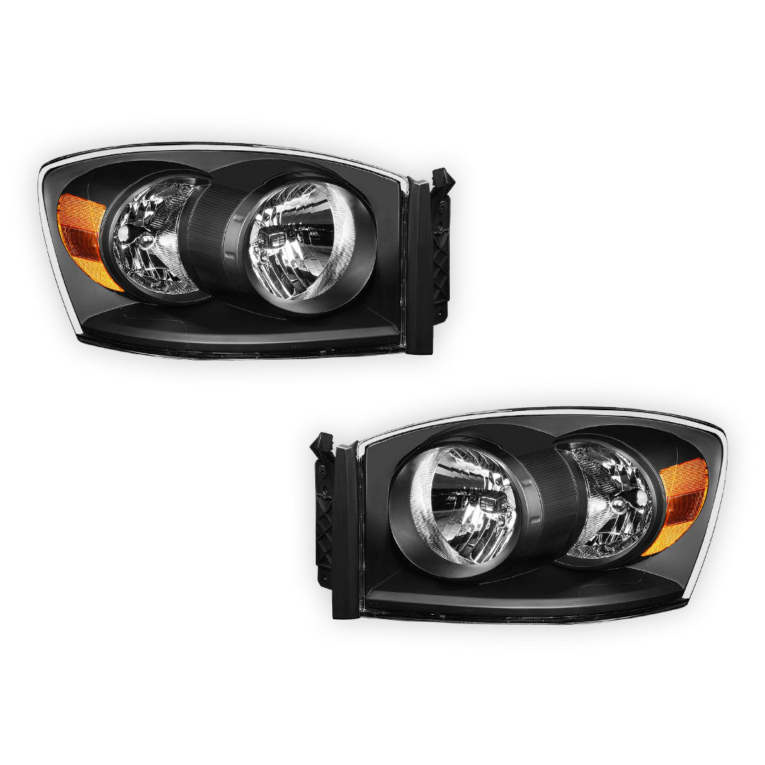 Dodge RAM 3500 (2006 - 2009) Replacement Headlights LH + RH