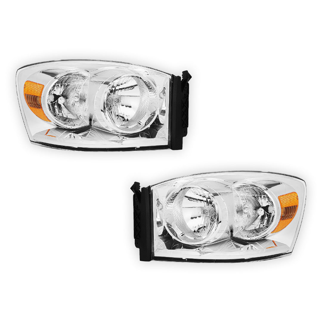 Dodge RAM 3500 (2006 - 2009) Replacement Headlights LH + RH