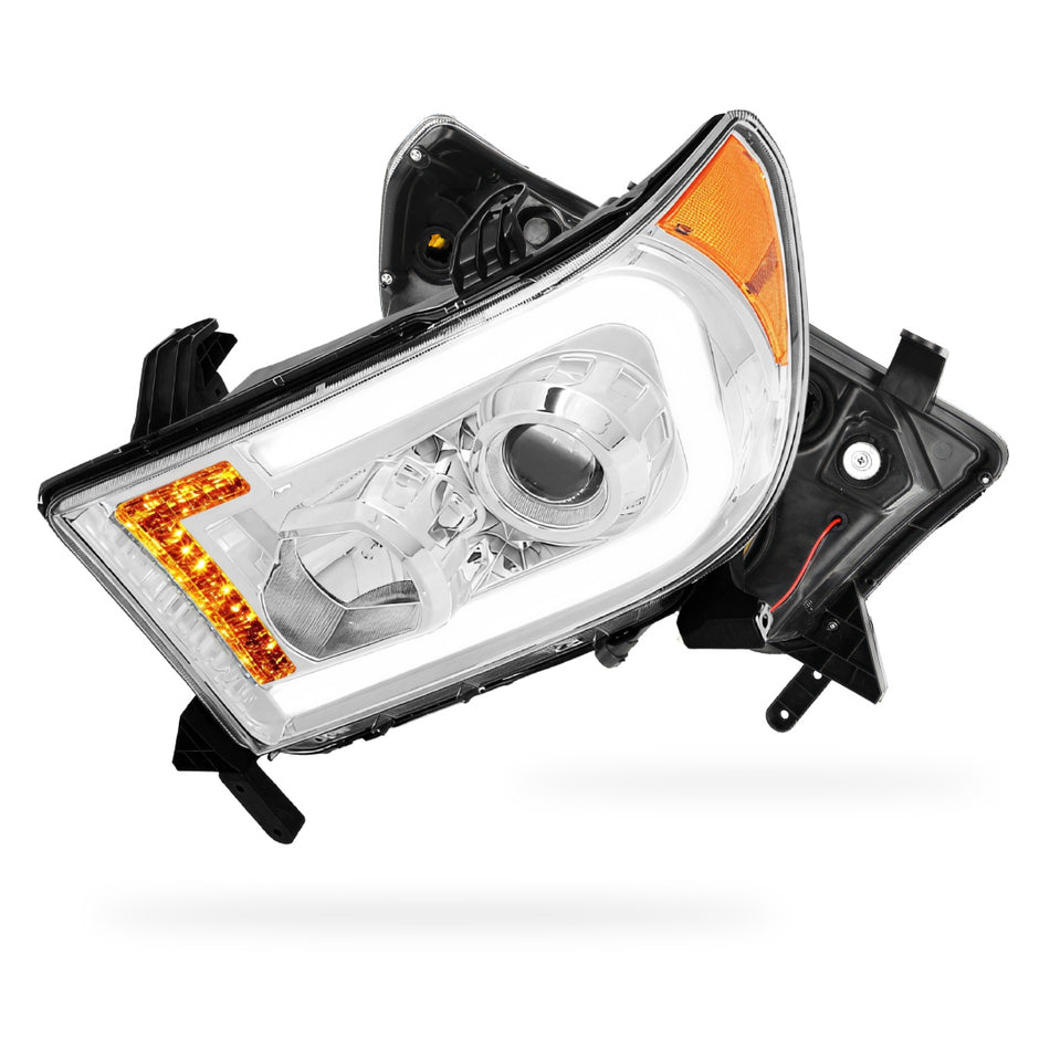 Toyota Tundra (2007 - 2013) LED Turn Signal DRL Tube Projector Headlights LH + RH