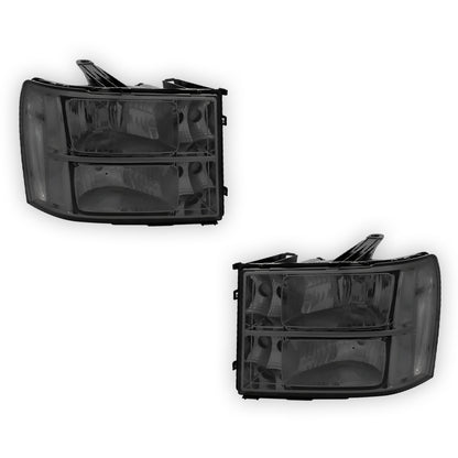 GMC Sierra 3500 HD Denali / SLE / SLT (2007 - 2014) Replacement Headlights LH + RH