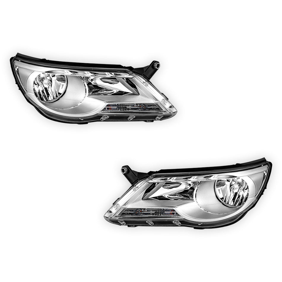 Volkswagen Tiguan (2009 - 2011) Replacement Headlights LH + RH