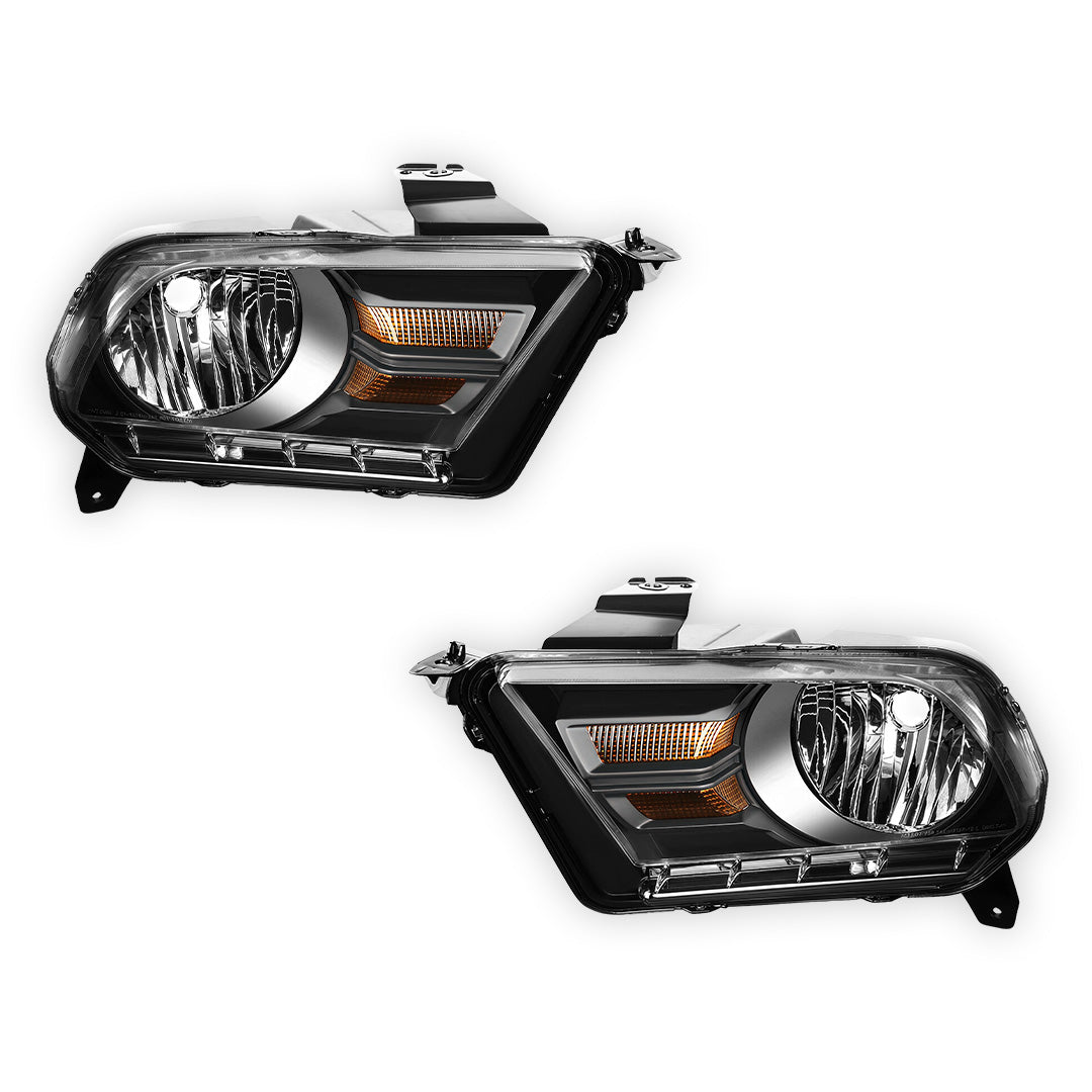 Ford Mustang (2010 - 2014) Replacement Headlights LH + RH