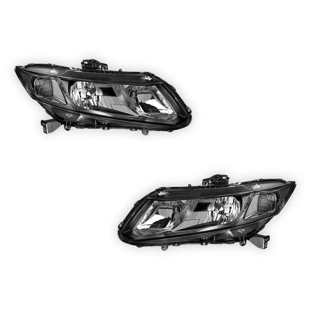 Honda Civic (2012 - 2015) Replacement Projector Headlights LH + RH