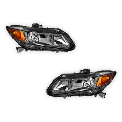 Honda Civic (2012 - 2015) Replacement Projector Headlights LH + RH