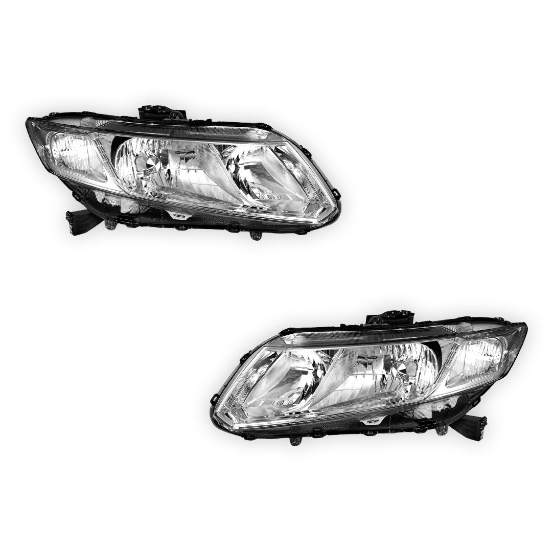 Honda Civic (2012 - 2015) Replacement Projector Headlights LH + RH