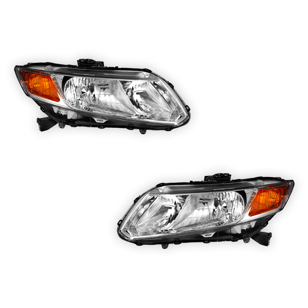 Honda Civic (2012 - 2015) Replacement Projector Headlights LH + RH