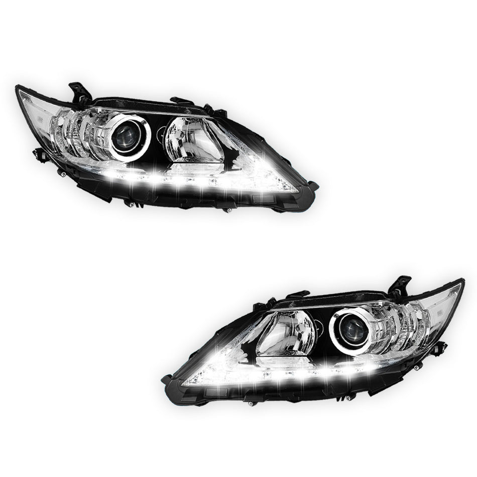 Lexus ES350 (2013 - 2015) LED DRL Replacement Projector Headlights LH + RH