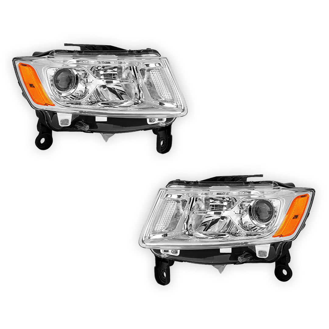 Jeep Grand Cherokee (2014 - 2016) Replacement Projector Headlights LH + RH