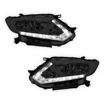 Nissan Rogue (2014 - 2016) LED DRL Replacement Headlights LH + RH