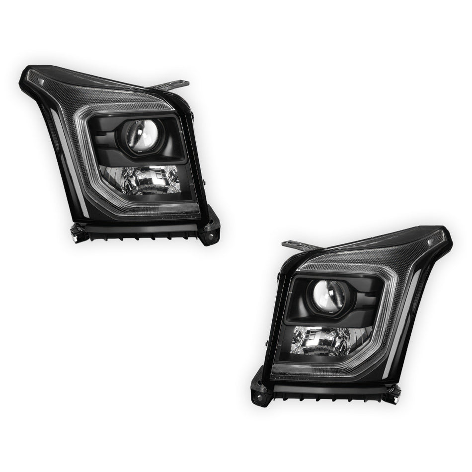 GMC Yukon Denali / SLE / SLT (2015 - 2020) LED DRL Replacement Projector Headlights LH + RH