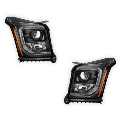 GMC Yukon Denali / SLE / SLT (2015 - 2020) LED DRL Replacement Projector Headlights LH + RH