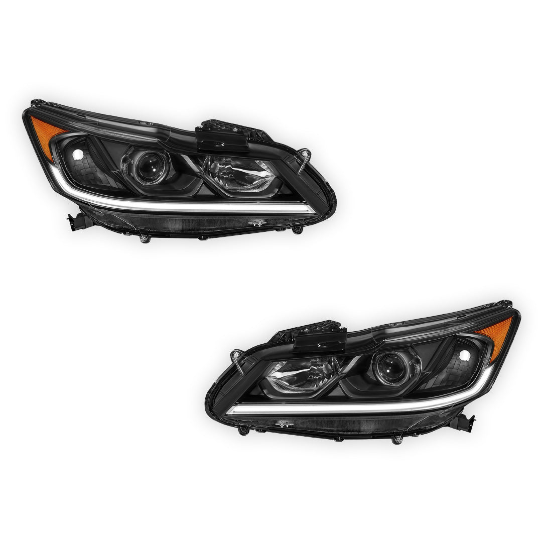 Honda Accord (2016 - 2017) LED DRL Replacement Projector Headlights LH + RH