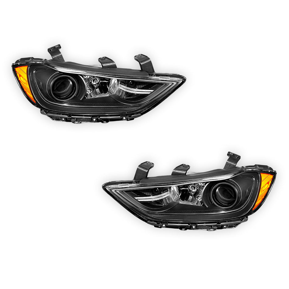 Hyundai Elantra (2017 - 2018) Replacement Projector Headlights LH + RH
