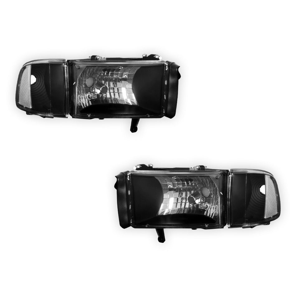 Dodge RAM 1500 (1994 - 2001) Replacement Headlights LH + RH