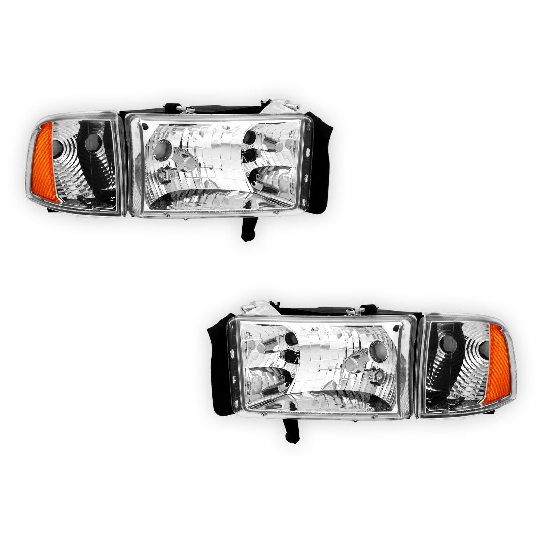 Dodge RAM 1500 (1994 - 2001) Replacement Headlights LH + RH