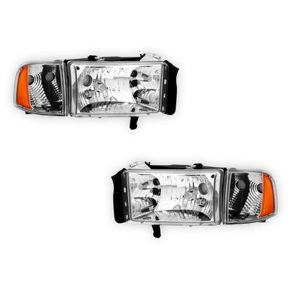 Dodge RAM 1500 (1994 - 2001) Replacement Headlights LH + RH